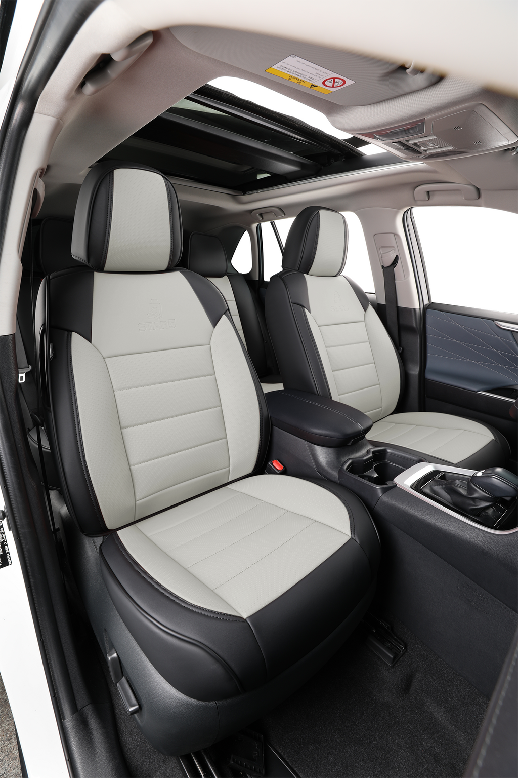 2nd Gen STAR5 Premium Seat Covers – Full Set for 5-Seater Sedans, SUVs & Trucks (Cloud Gray)