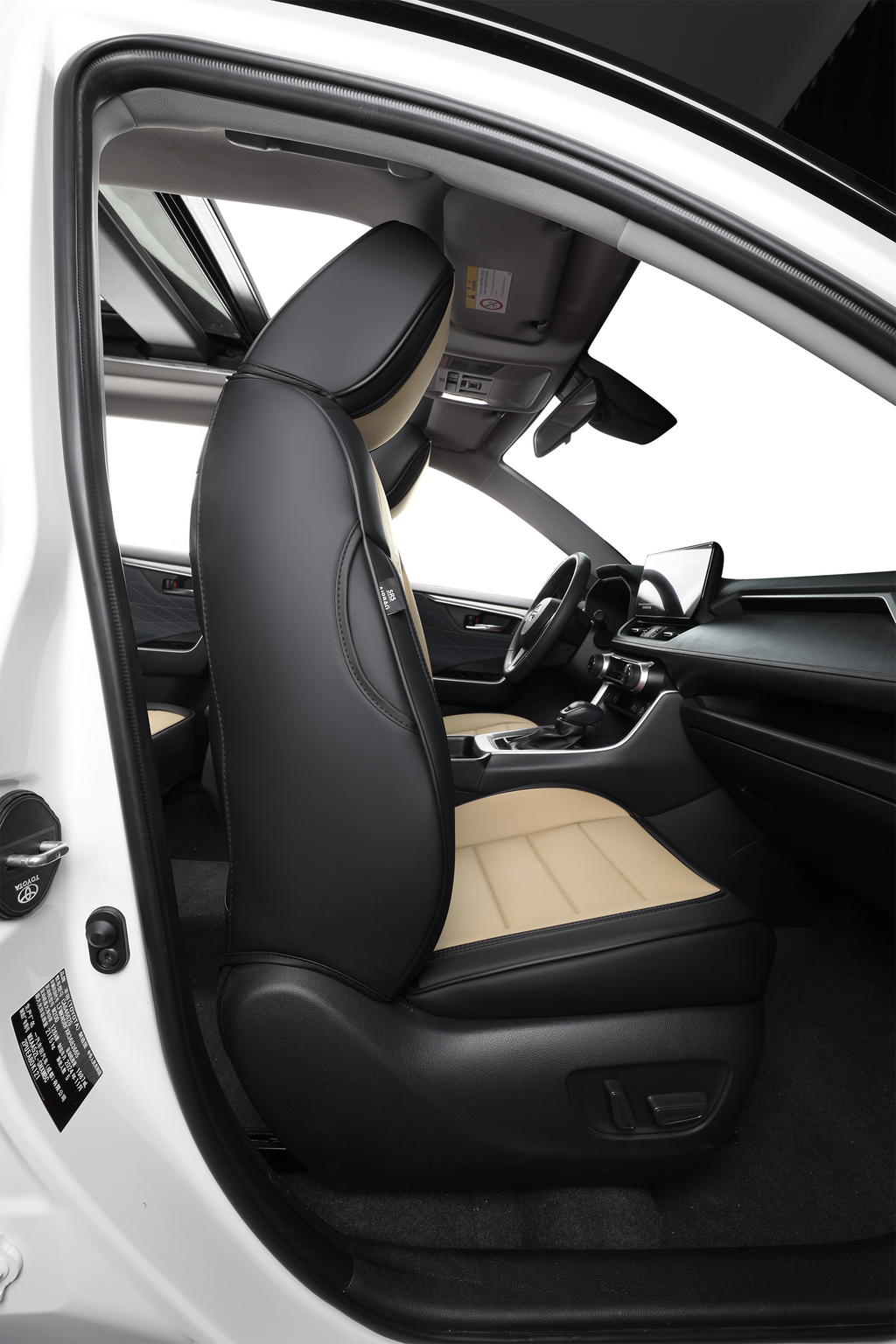 2nd Gen STAR5 Premium Seat Covers – Full Set for 5-Seater Sedans, SUVs & Trucks (Tan)