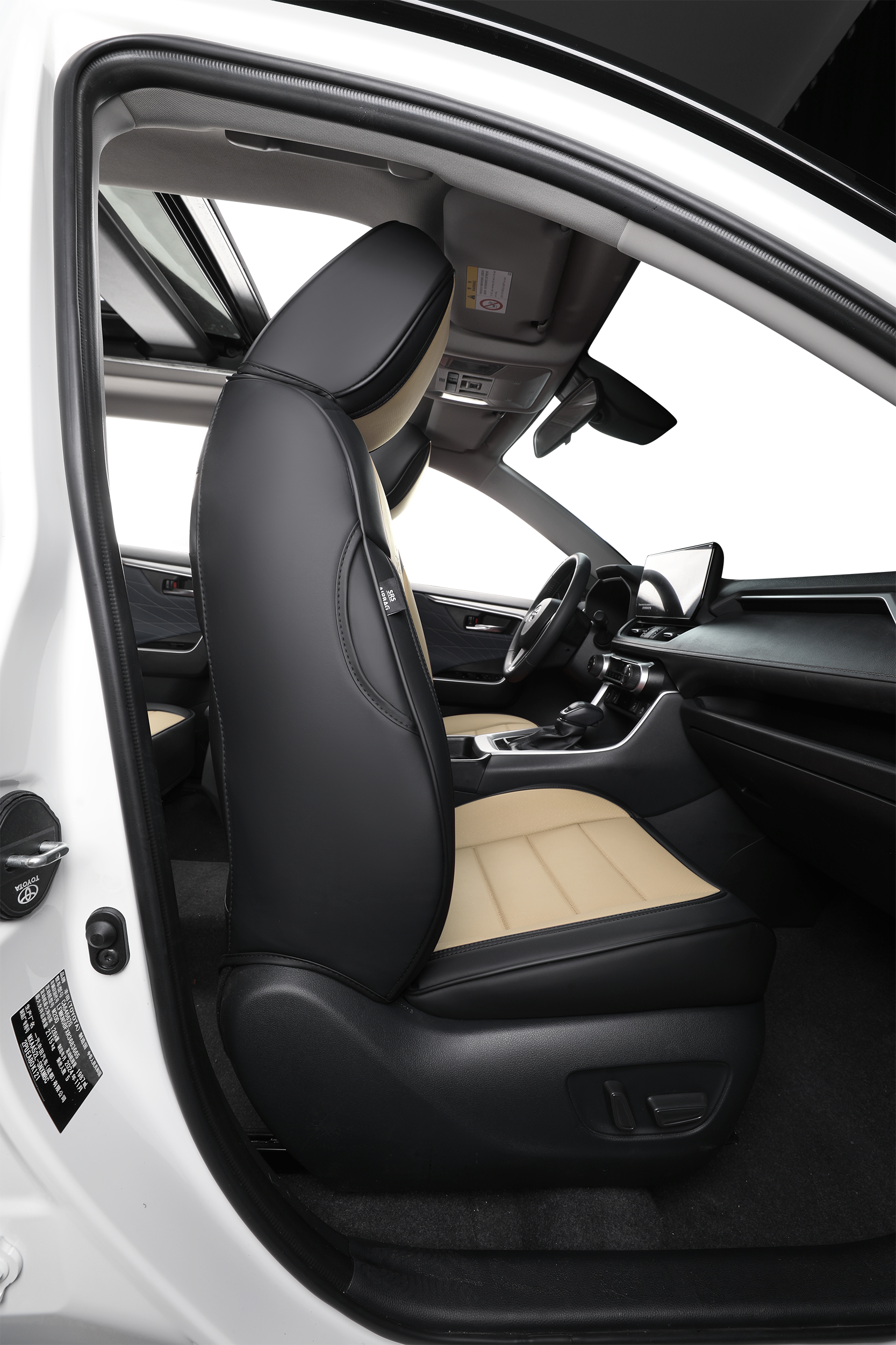 2nd Gen STAR5 Premium Seat Covers – Full Set for 5-Seater Sedans, SUVs & Trucks (Tan)