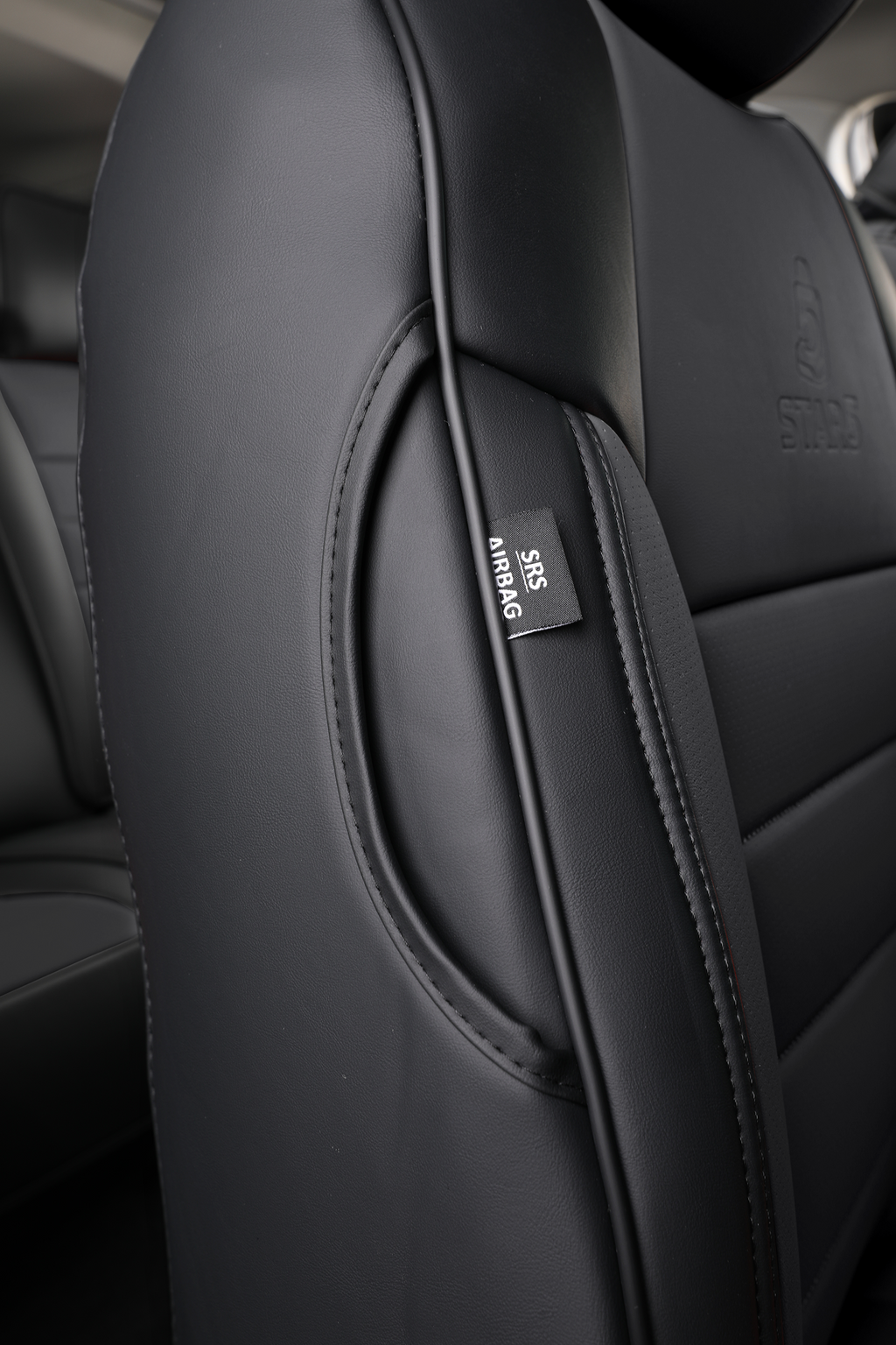 2nd Gen STAR5 Premium Seat Covers – Full Set for 5-Seater Sedans, SUVs & Trucks (Black)