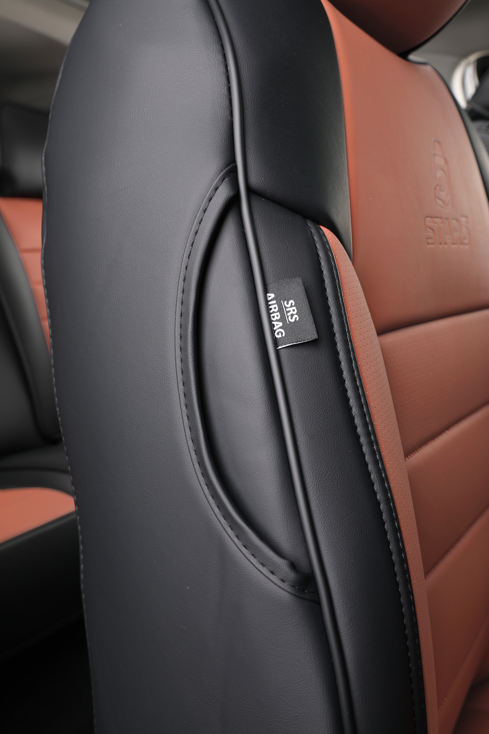 2nd Gen STAR5 Premium Seat Covers – Full Set for 5-Seater Sedans, SUVs & Trucks (Caramel)