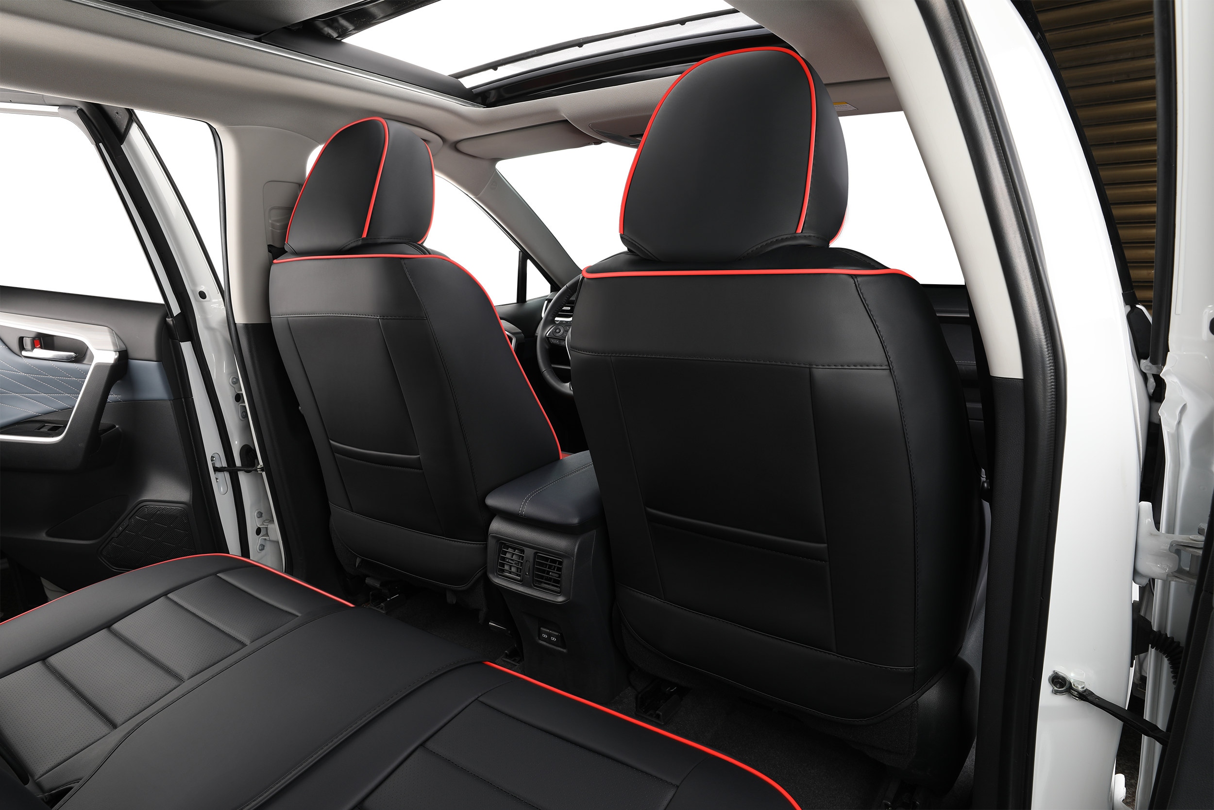 2nd Gen STAR5 Premium Seat Covers – Full Set for 5-Seater Sedans, SUVs & Trucks (Sporty Black)