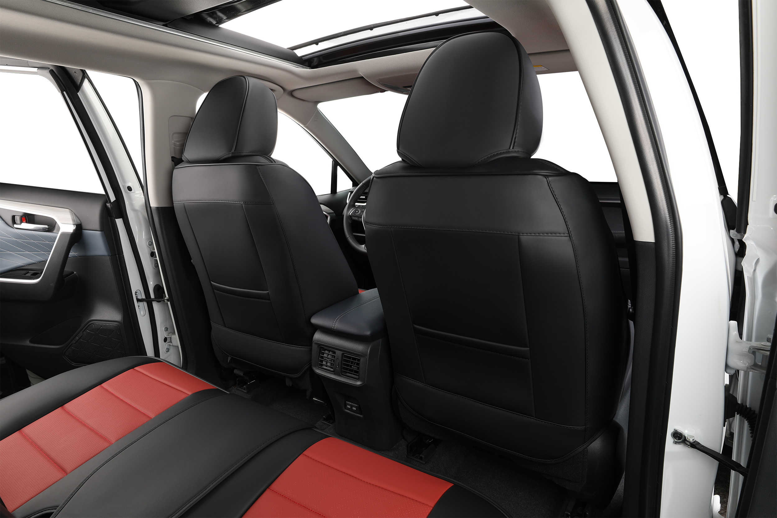 2nd Gen STAR5 Premium Seat Covers – Full Set for 5-Seater Sedans, SUVs & Trucks (Velvet Red)