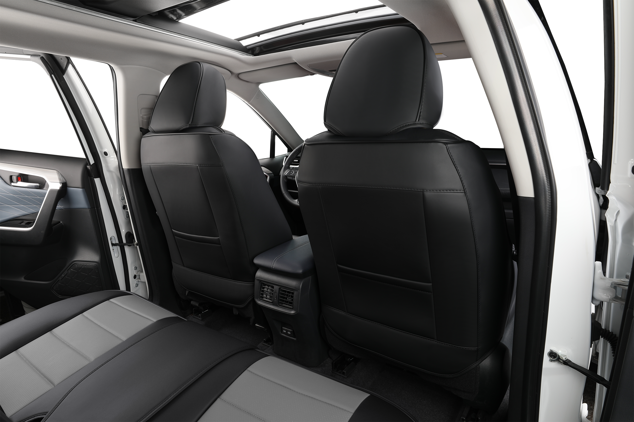 2nd Gen STAR5 Premium Seat Covers – Full Set for 5-Seater Sedans, SUVs & Trucks (Steel Gray)