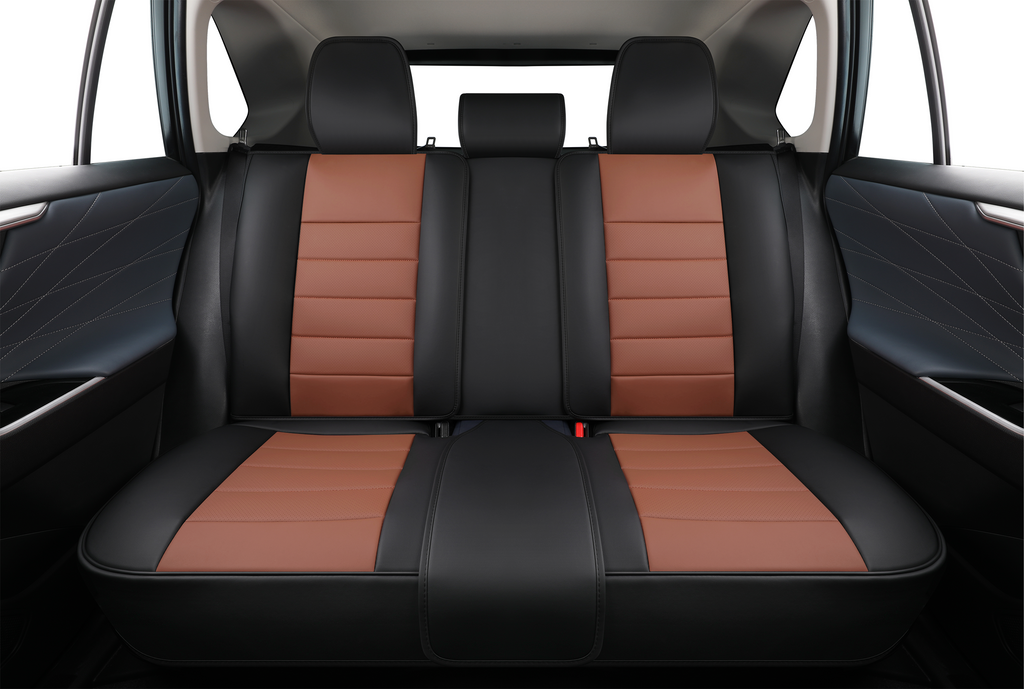 2nd Gen STAR5 Premium Seat Covers – Full Set for 5-Seater Sedans, SUVs & Trucks (Caramel)