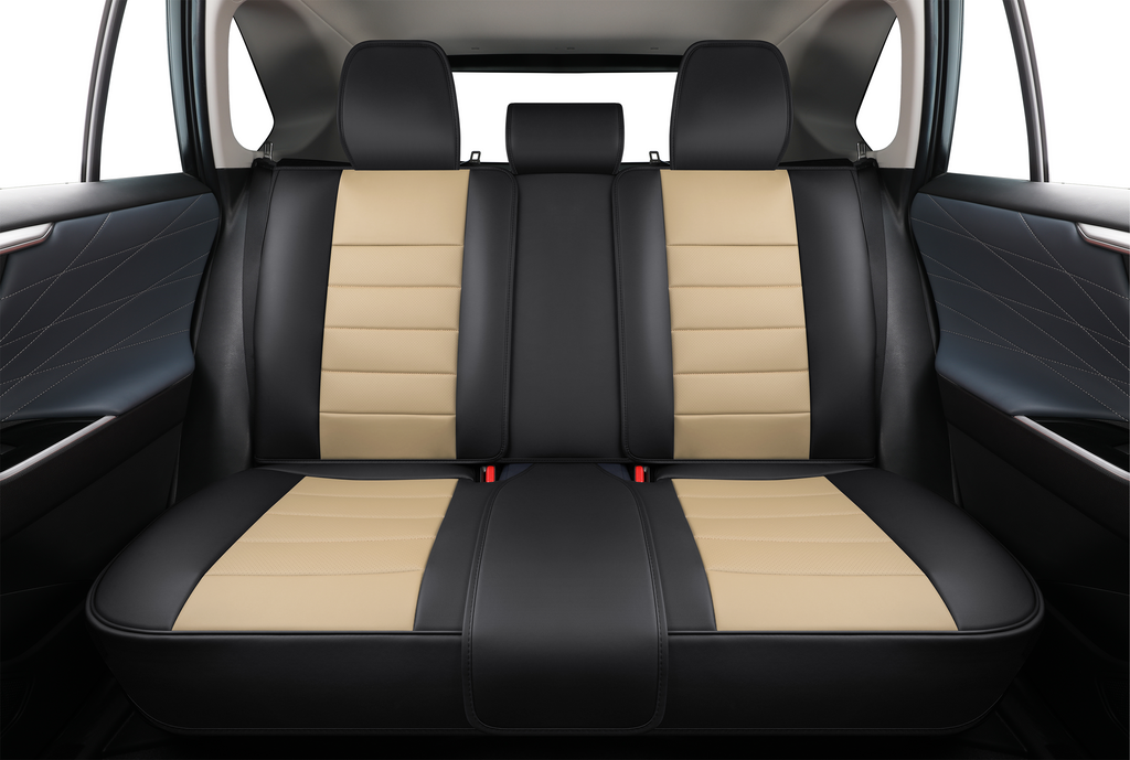 2nd Gen STAR5 Premium Seat Covers – Full Set for 5-Seater Sedans, SUVs & Trucks (Tan)