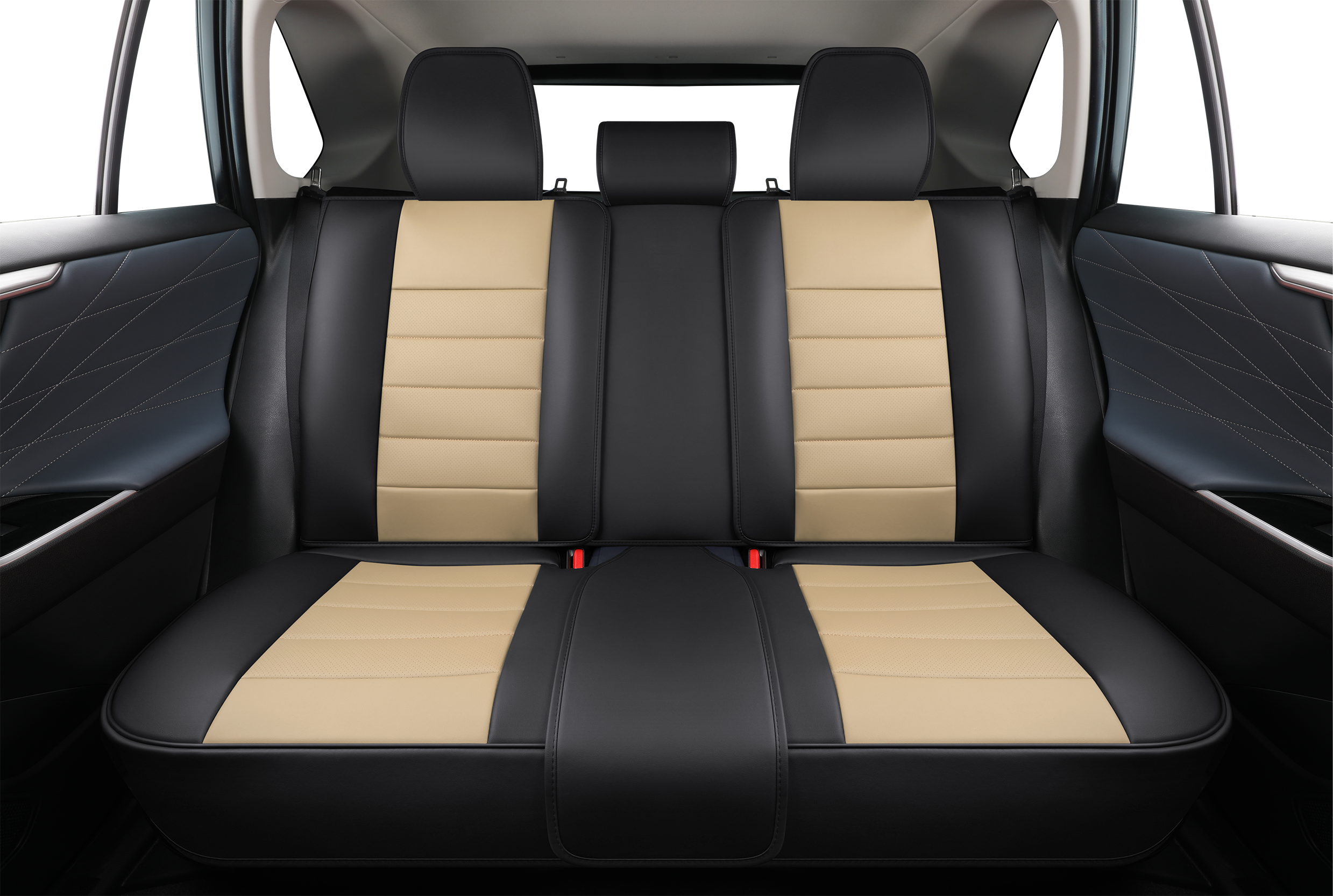 2nd Gen STAR5 Premium Seat Covers – Full Set for 5-Seater Sedans, SUVs & Trucks (Tan)