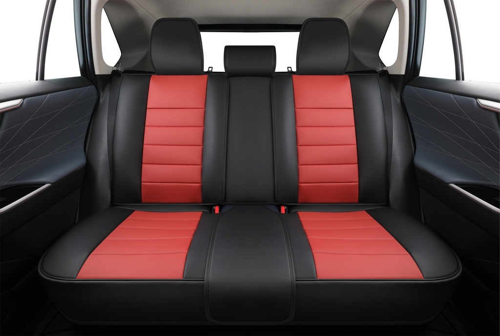 2nd Gen STAR5 Premium Seat Covers – Full Set for 5-Seater Sedans, SUVs & Trucks (Velvet Red)