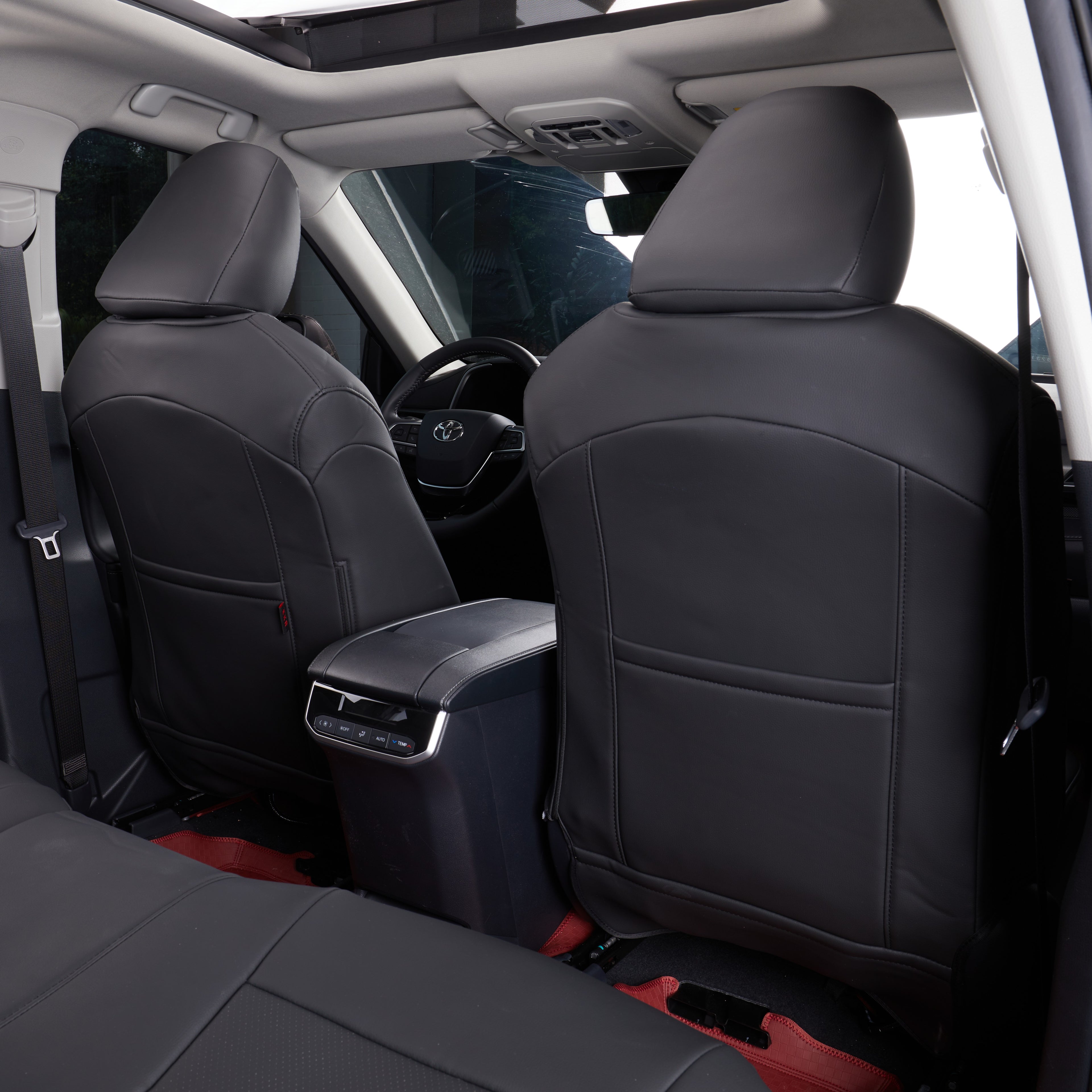 STAR5 Premium Custom Series Seat Covers for 2020–2026 Toyota Highlander 8-Passenger – Full 3-Row Set