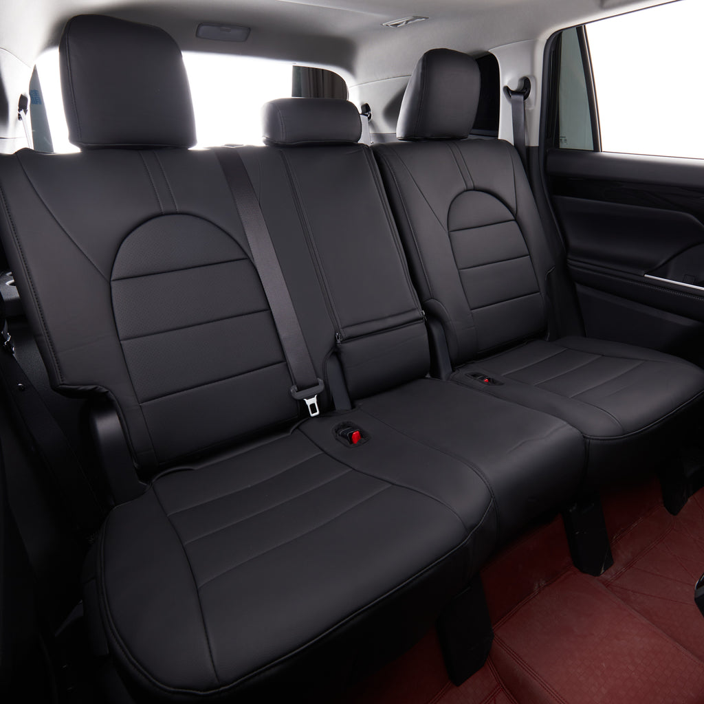 STAR5 Premium Custom Series Seat Covers for 2020–2026 Toyota Highlander 8-Passenger – Full 3-Row Set