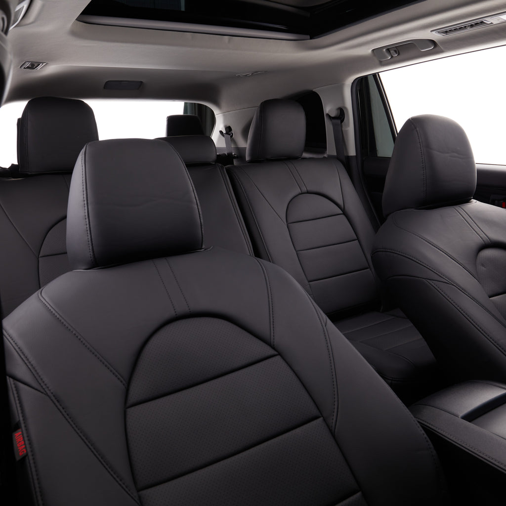 STAR5 Premium Custom Series Seat Covers for 2020–2026 Toyota Highlander 8-Passenger – Full 3-Row Set