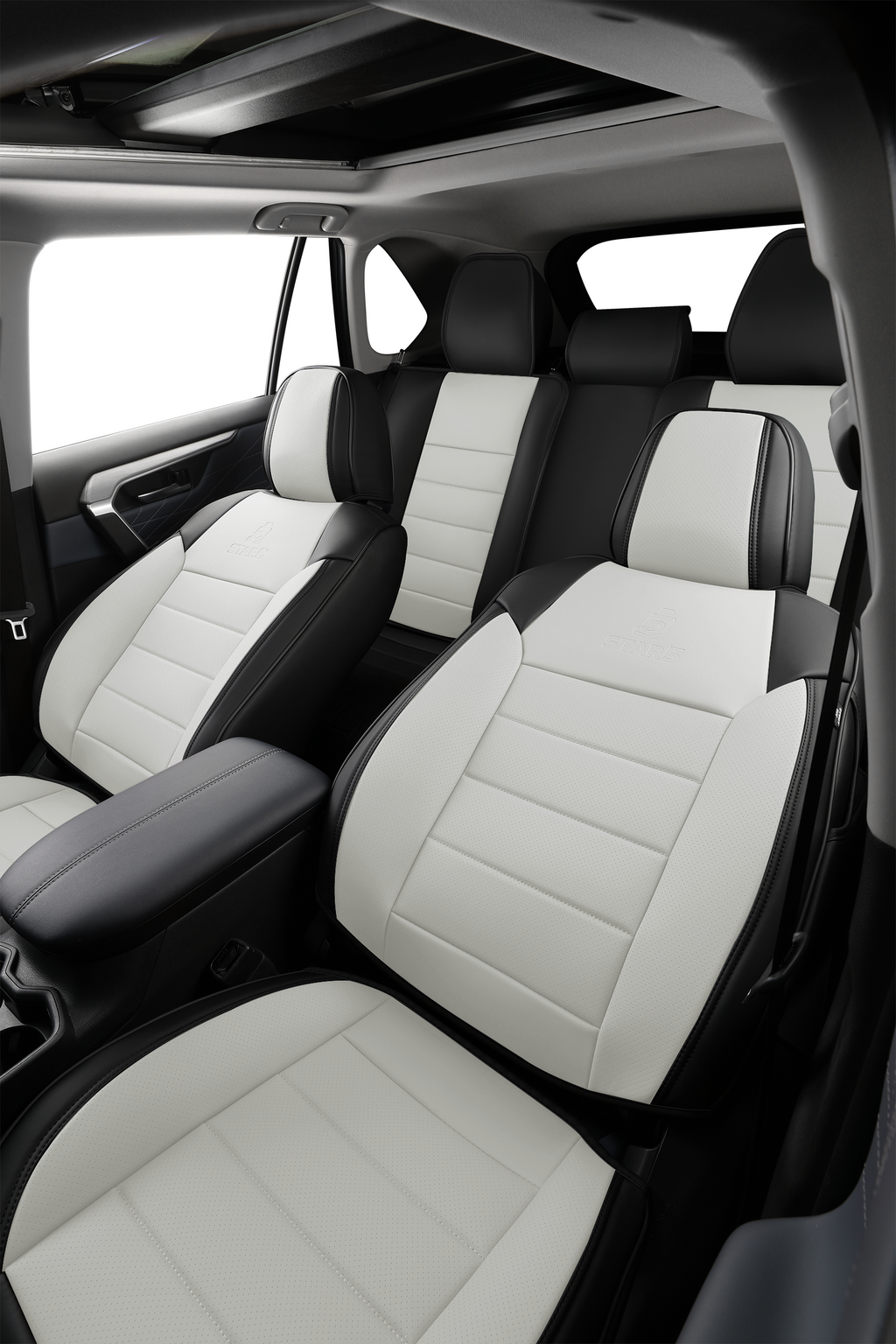 2nd Gen STAR5 Premium Seat Covers – Full Set for 5-Seater Sedans, SUVs & Trucks (Cloud Gray)