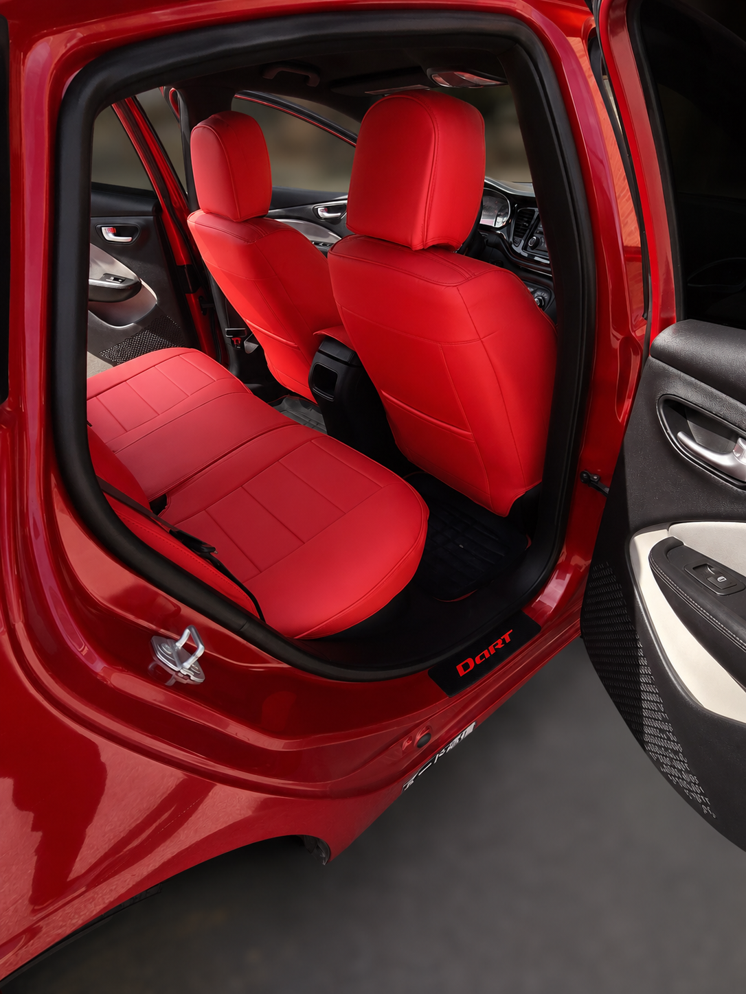 STAR5 Original Series Seat Covers (1st Gen) – Full Set for 5-Seater Sedans, SUVs & Trucks (Velvet Red)