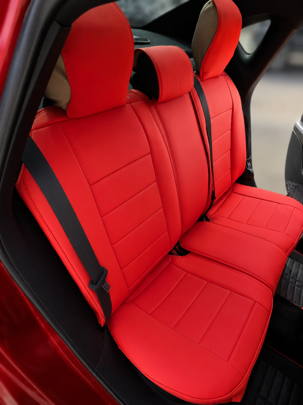 STAR5 Original Series Seat Covers (1st Gen) – Full Set for 5-Seater Sedans, SUVs & Trucks (Velvet Red)