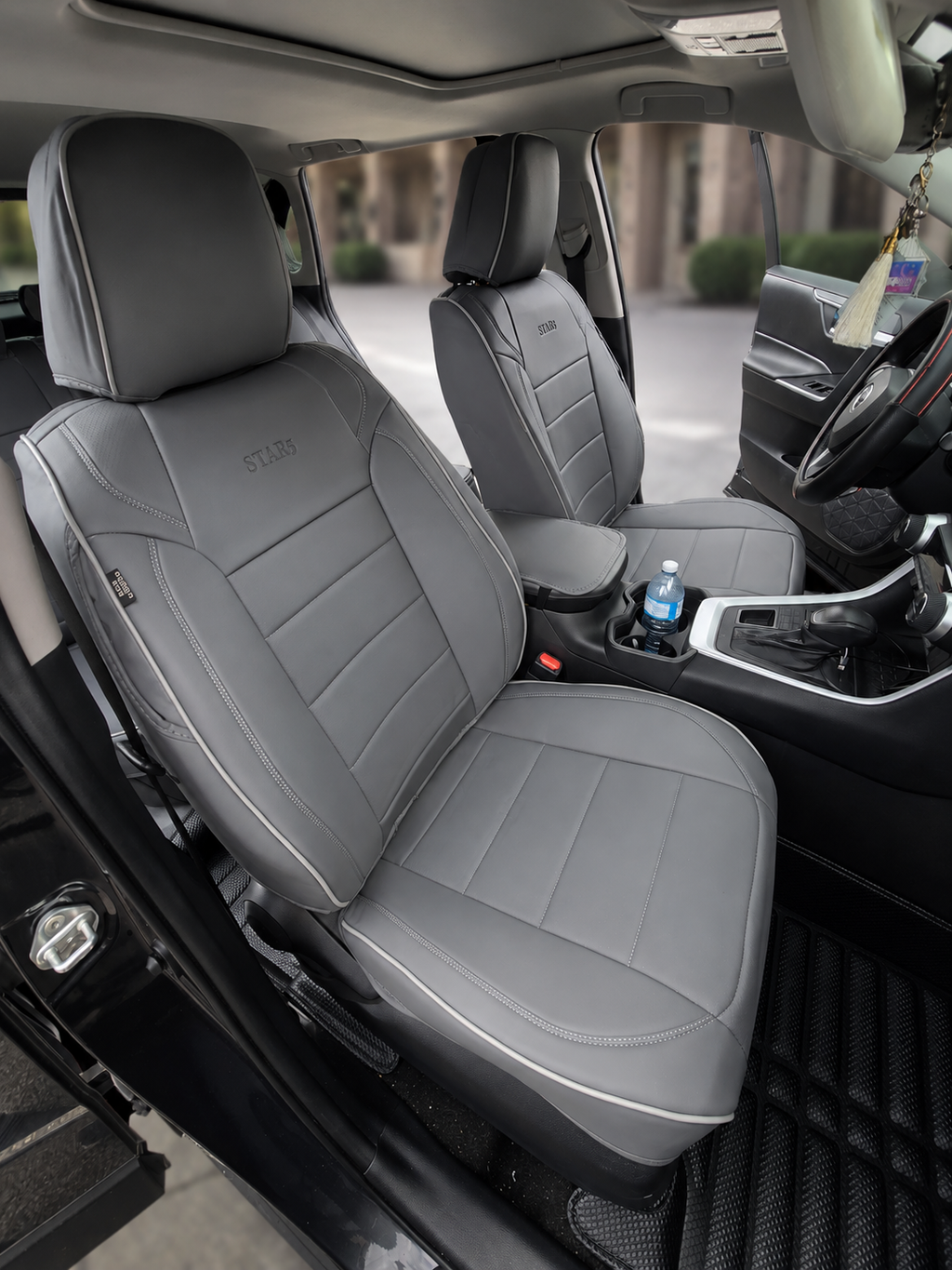 STAR5 Original Series Seat Covers (1st Gen) – Full Set for 5-Seater Sedans, SUVs & Trucks (Steel Gray)
