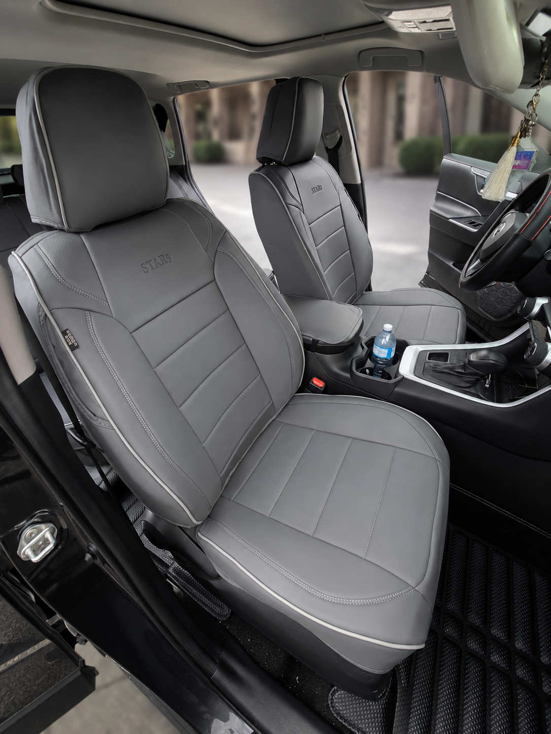 STAR5 Original Series Seat Covers (1st Gen) – Full Set for 5-Seater Sedans, SUVs & Trucks (Steel Gray)