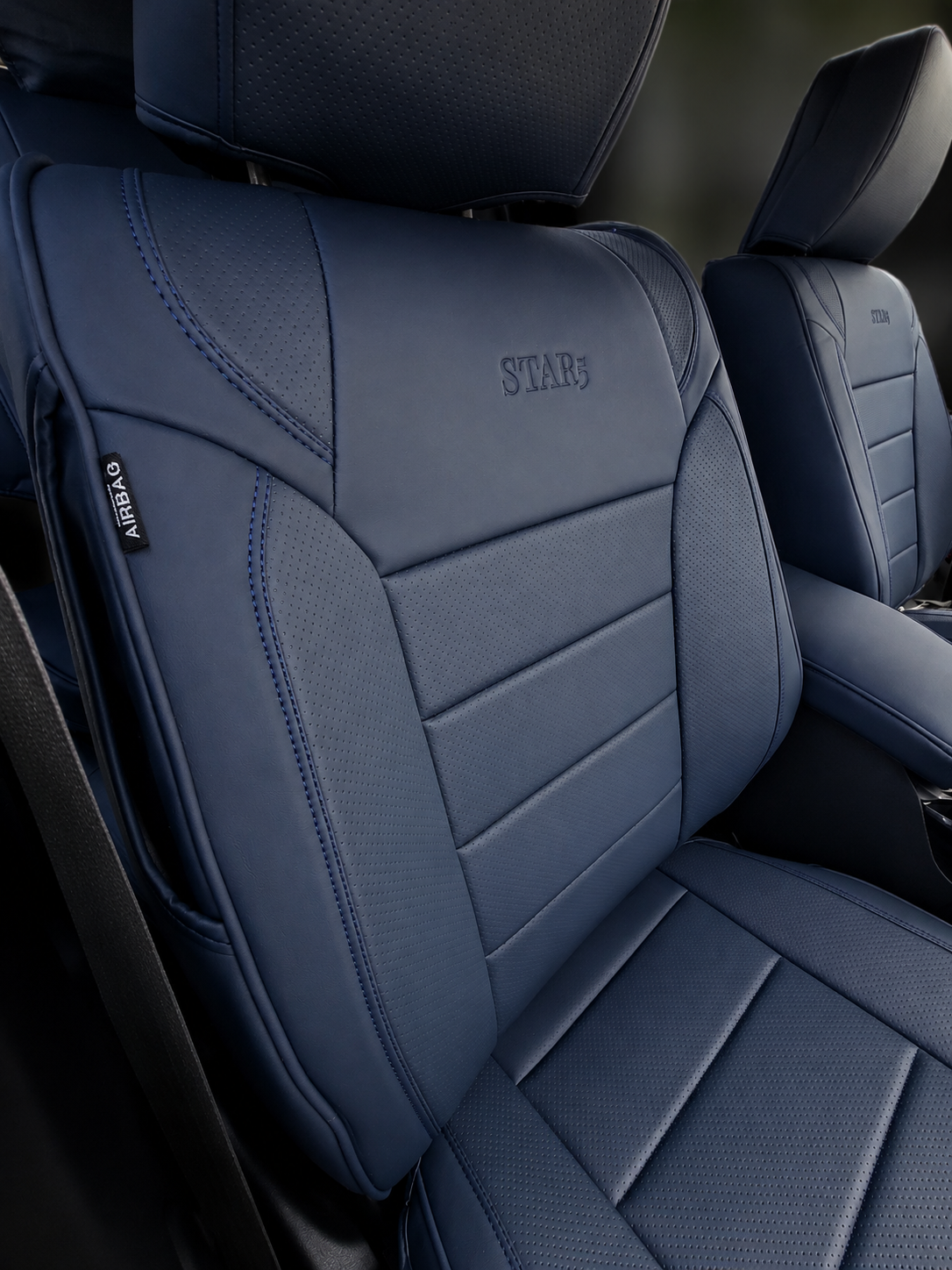 STAR5 Original Series Seat Covers (1st Gen) – Full Set for 5-Seater Sedans, SUVs & Trucks (Navy)