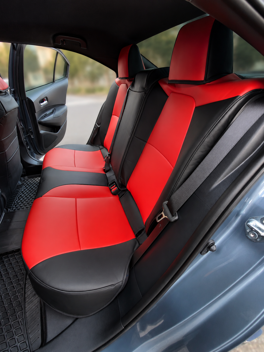 STAR5 Custom-Fit Seat Covers for 2020–2026 Toyota Corolla Gas Sedan – Full 5-Seat Set (Red)