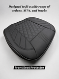 STAR5 Front Bottom Seat Protector – Padded Non-Slip Cushion (Black)
