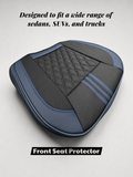 STAR5 Front Bottom Seat Protector – Padded Non-Slip Cushion (Navy)