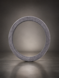 STAR5 Premium Suede-Style Steering Wheel Cover – O-Shape / Round – 38 cm (Steel Gray)