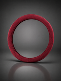 STAR5 Suede-Style Steering Wheel Cover – O-Shape / Round – 38 cm (Marron)