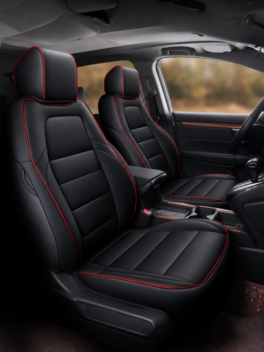 STAR5 Custom-Fit Seat Covers for 2017–2026 Honda CR-V – Gas & Hybrid – Full 5-Seat Set (Sporty)