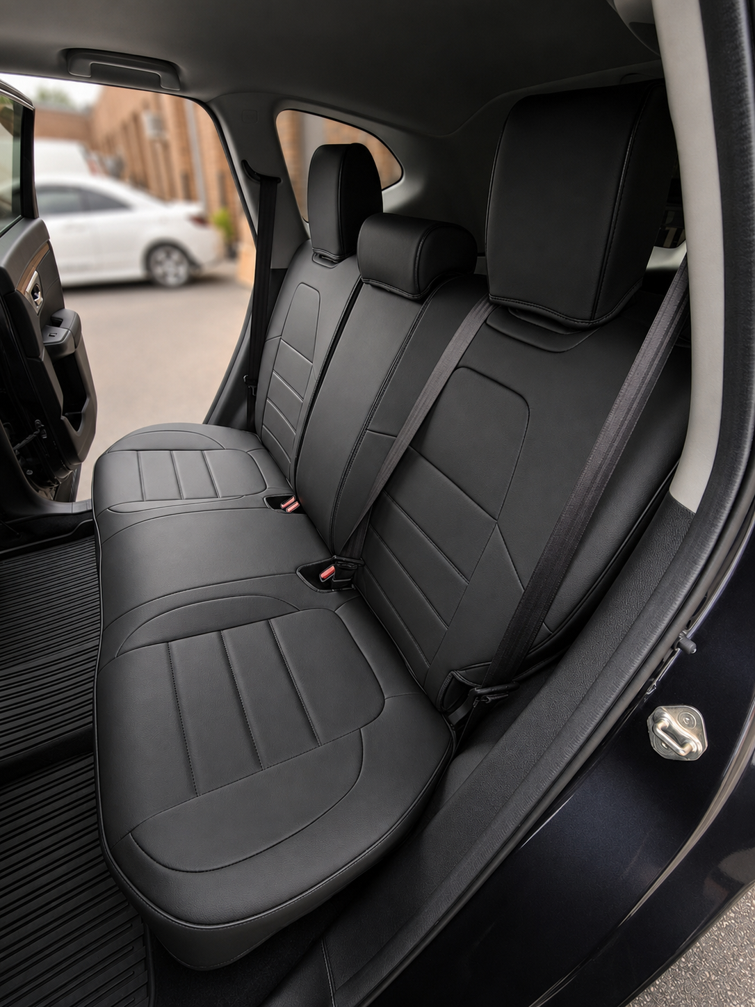 STAR5 Custom-Fit Seat Covers for 2017–2026 Honda CR-V – Gas & Hybrid – Full 5-Seat Set (Black)