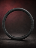 STAR5 Nappa-Style Steering Wheel Cover – O-Shape / Round (Black)