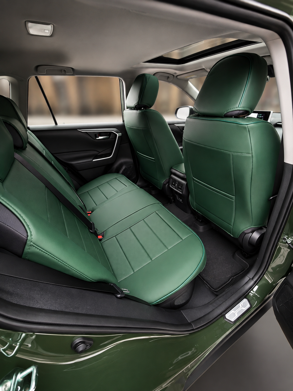 STAR5 Original Series Seat Covers (1st Gen) – Full Set for 5-Seater Sedans, SUVs & Trucks (Military Green)