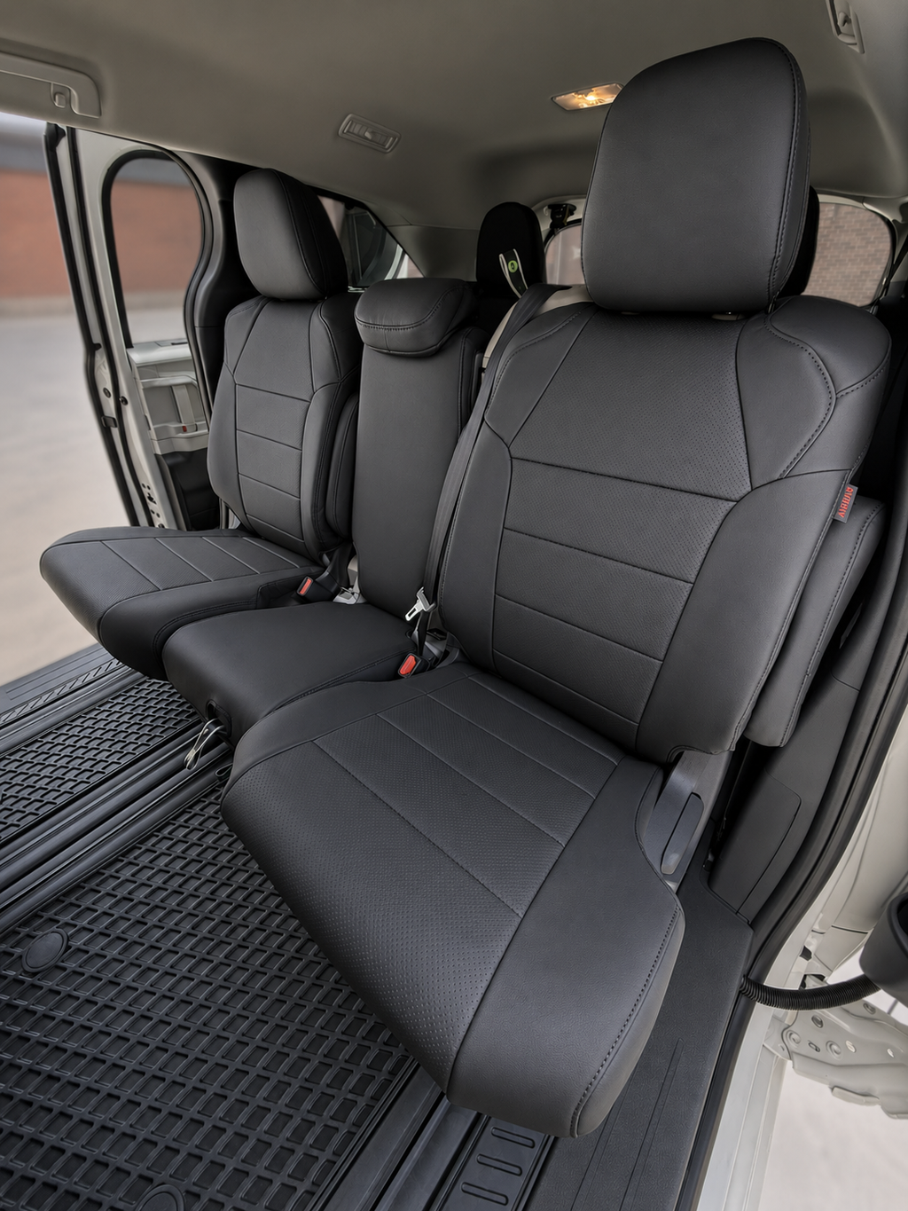 STAR5 Premium Custom Series Seat Covers for 2021–2026 Toyota Sienna 8-Passenger – Full 3-Row Set